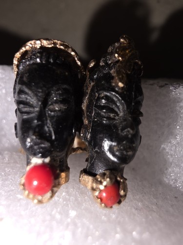 Blackamoor 14k vintage double - 14k,