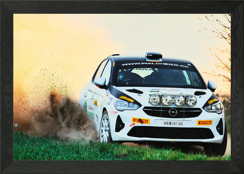 Opel corsa rally car action - rally,