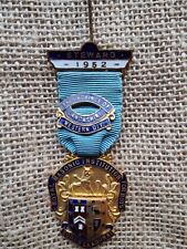 Vintage Steward Masonic Medal Jewel - Royal Masonic Institution For Boys 1952