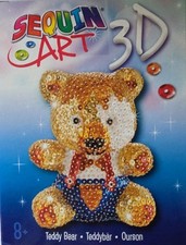 Sequin Art 3D Teddy Bear