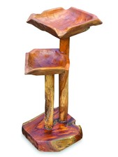 Teak Root Mini Double Bird Bath 80cm High