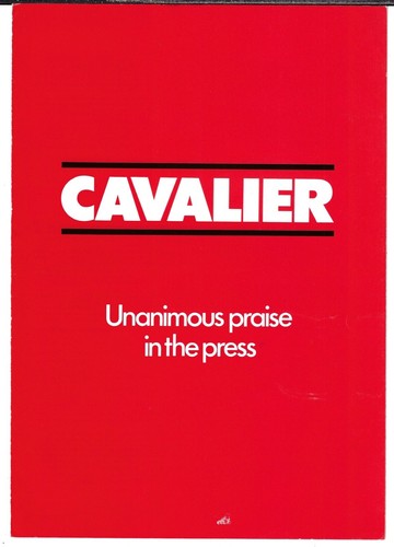 Vauxhall cavalier mk1 press - vauxhall,