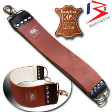 Genuine Leather Sharpening Strop Straps Belt Straight Razors Shaving Rasoirs New