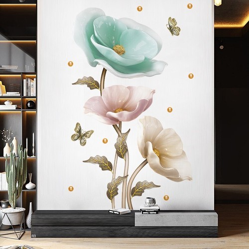 Large orchid vinyl stickers - vinyl,