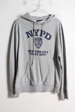 NYPD Mens Hoodie -Grey - Size Small (N1)