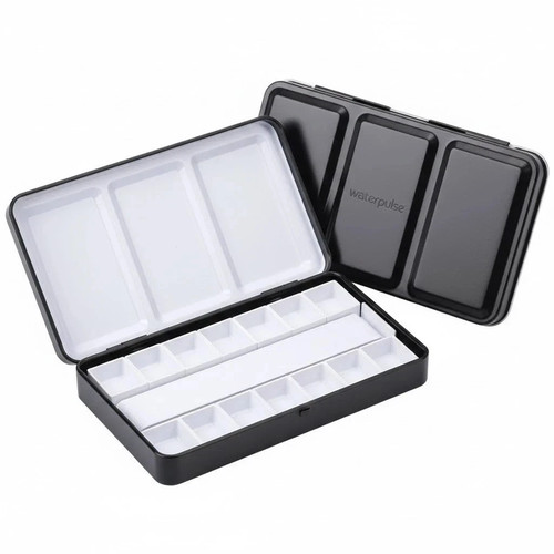 Empty watercolor palette - palette, with
