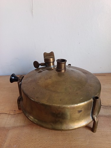 Old brass camping stove parts - camping,
