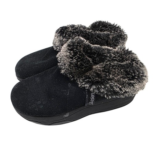 Skechers tone ups black suede - tone-ups,