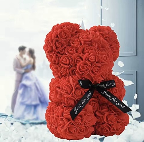 Artificial flowers rose - rose, bear