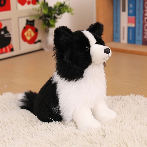 Realistic border collie - border, plush