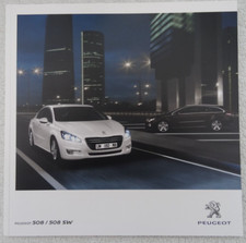 PEUGEOT 508 / 508SW Brochure 2010: 1.6 Petrol/2.0 Diesel. Std / GT. Sal/Est. 45p