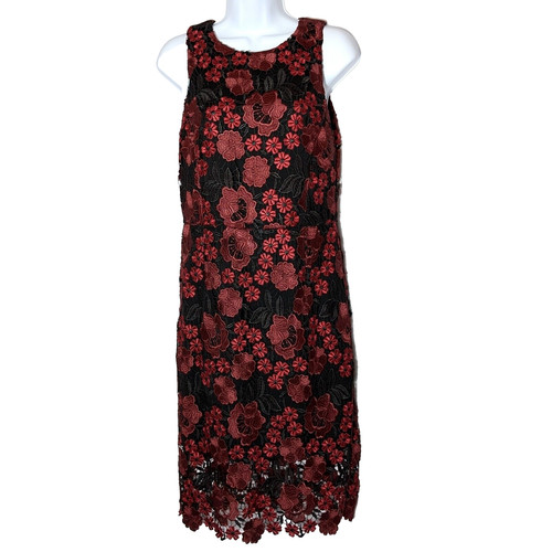 Forest lily lace red black - red, &