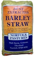 Norfolk Pastures Dust Extracted Barley Straw Compact Bale Rabbit Food 2 kg