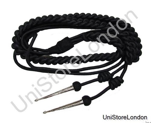Aiguillette black silky with - aiguillette,