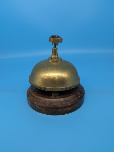 Vintage brass reception desk - brass,
