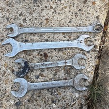 Four Spanners Gordon Acesa S-K-USA  1 1/8, 1 “W 7/8”W And 2x3/4w 11/16”