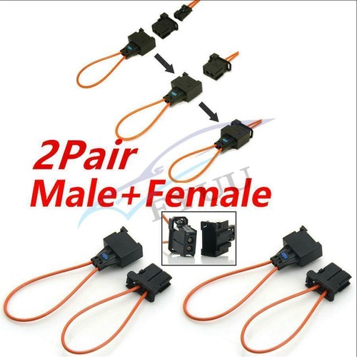 Pair car male female plug - 2,