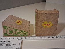 2 X Wooden Supports For Bridge