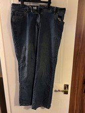 Tesco F&F Women's Size 16 Short Legged Jeans Blue