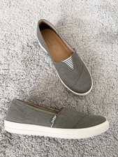 Hotter Laurel Dark Stone Textile Slip On Flat Shoes Size 4 New In Box