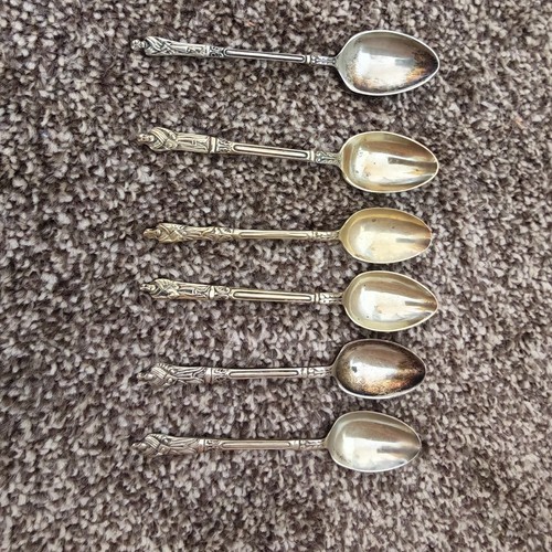 Antique pilgrim spoons - spoons, x