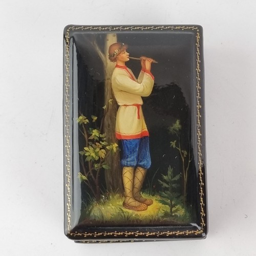 Signed russian lacquer - signed,