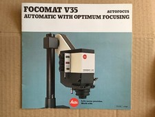 Leitz Focomat V35 Autofocus Enlarger, 15 Page Product Brochure