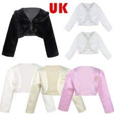 UK Girl Faux Fur Shrug Cape