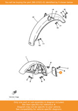 YAMAHA Flap, Front Fender