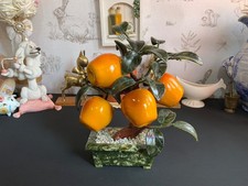 Serpentine Jade BONSAI Tree Asian Persimmon / Golden Apple Good Luck Fortune
