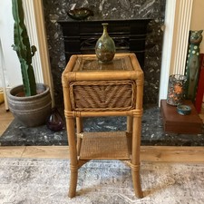 Vintage 1970s Bamboo Rattan