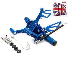 CNC Blue Front Rearsets Foot