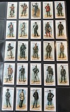 Copes Cigarettes 1898 Military Uniforms - Set of 24 Cigarette Cards