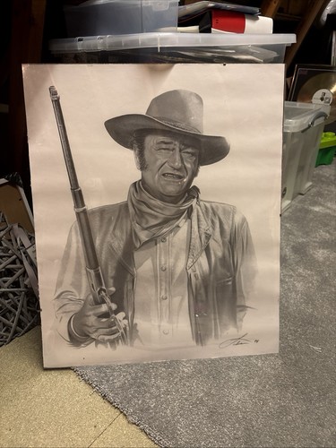John wayne drawing print - wayne,