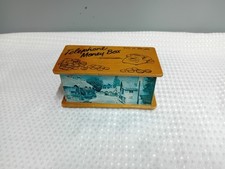 Vintage Wooden Telephone Money Box Isle of Wight