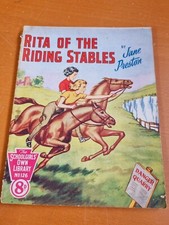 THE SCHOOLGIRLS' OWN LIBRARY No. 126 - 1950s - 8d - Rita of the Riding Stables