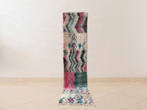 Moroccan vintage wool runner - vintage,