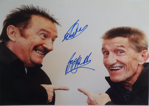 Chuckle brothers autographed - chuckle,