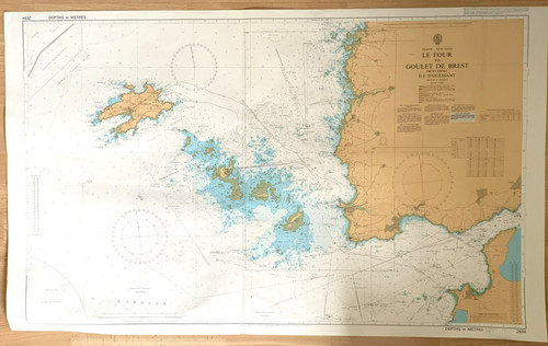 Large nautical map france - large,