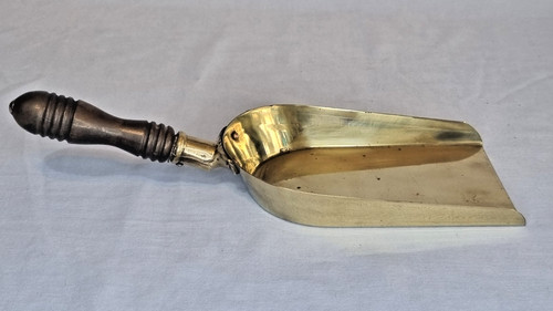 Antique brass coal shovel