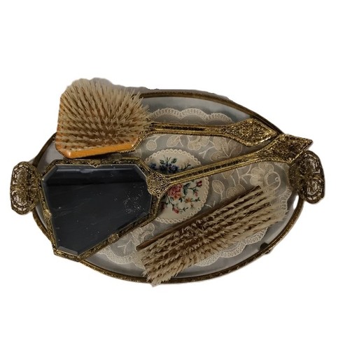 Petit point vanity set 2 - point,