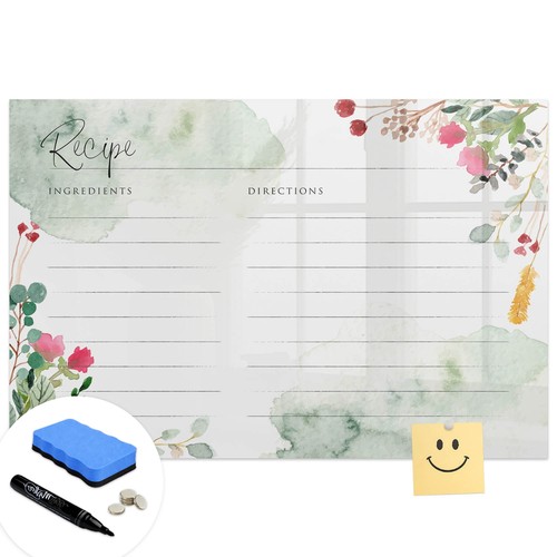 Magnetic glass memo - glass, board