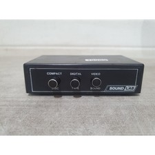 Sound Lab Audio/Video Selector Switch 3-Channel RCA Female Connector Portable