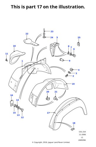 Land rover genuine eyebrow - land,