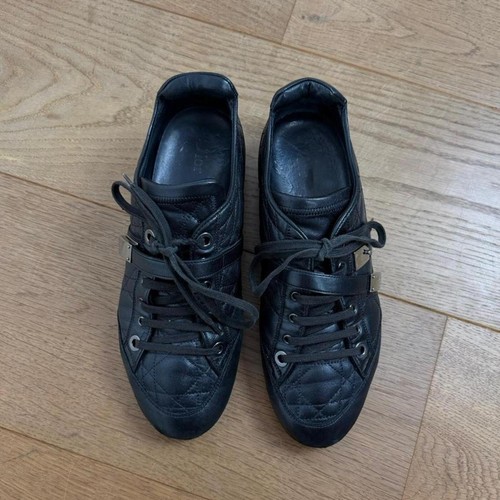Dior buckle leather trainers