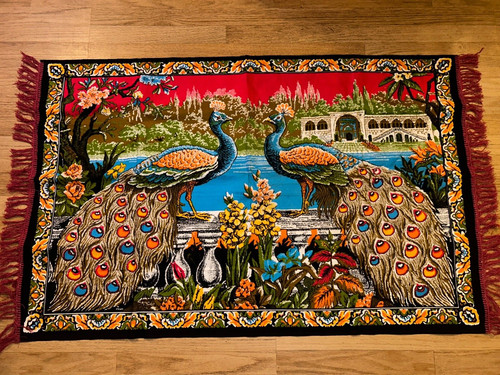 Turkish peacock wall hanging - peacock,