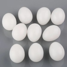 10pcs solid plastic eggs - solid, fake