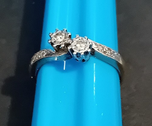 Old 18ct gold platinum - old, &
