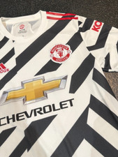 adidas Post Covid Pre Season Manchester United Match Worn Away Shirt - McTominay