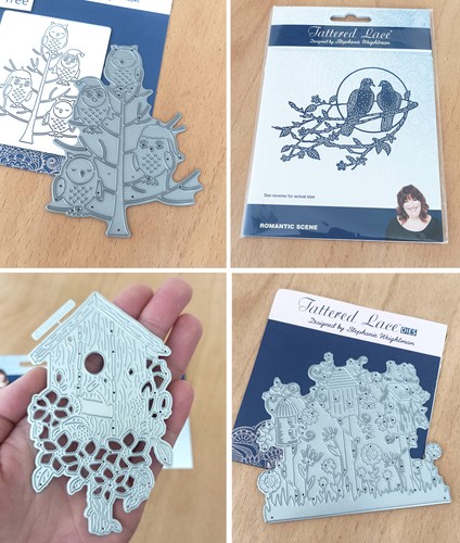 Tattered lace bird - metal, dies